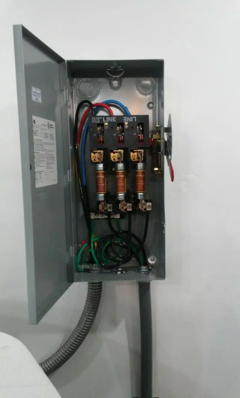 Three-phase disconnect switch installed for Electrical Wiring & Rewiring in Provincetown