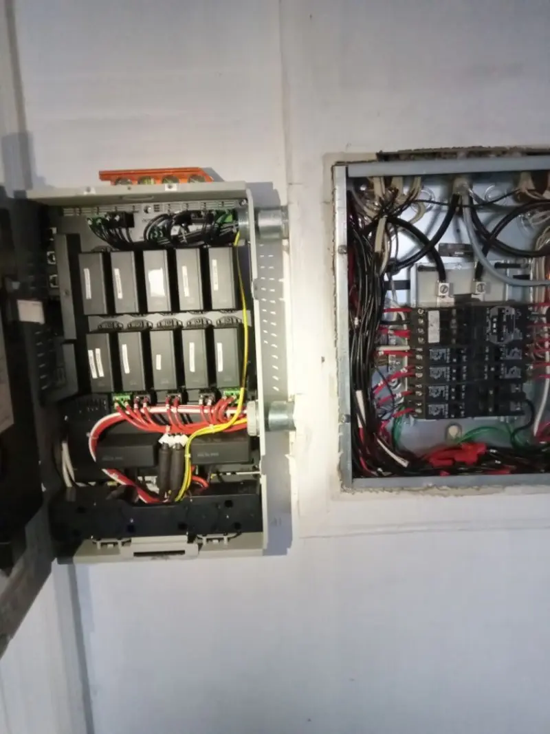 Electrical panel upgrade completed for Security Camera Wiring in Provincetown